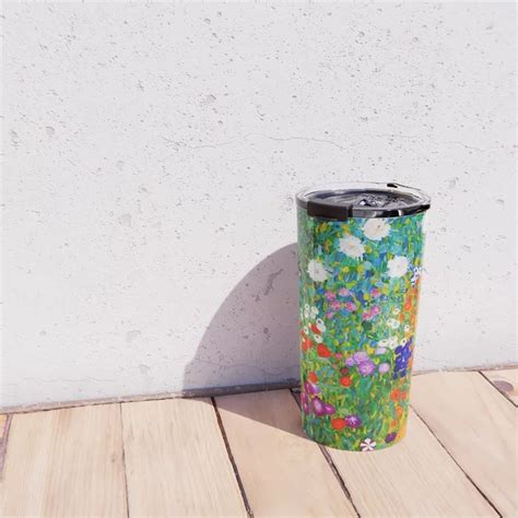 Gustav Klimt Farmer S Garden Travel Mug By Dohshin Society6