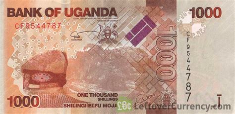 1000 Ugandan Shillings note (Nyero rock paintings) - Exchange yours