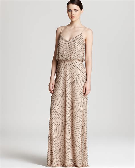 Adrianna Papell Beaded Dress Long Blouson Bloomingdales