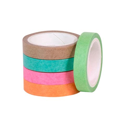 Fita Adesiva Washi Tape Slim Fresh Colors 10 Rolos BRW