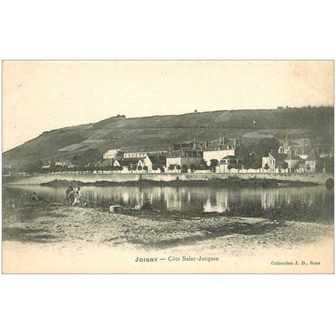 89 JOIGNY Côte Saint Jacques et Pêcheurs à la ligne 1905