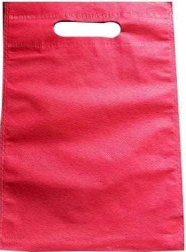 Plain Red D Cut Non Woven Carry Bag For Grocery At Rs 130 Kg In Loni