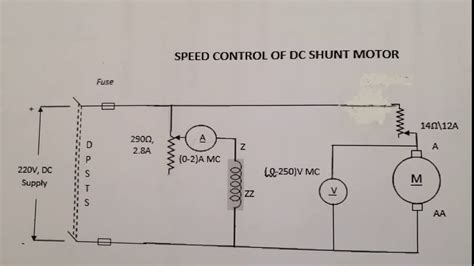 Dc Shunt Motor Circuit Diagram