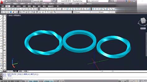 Cad三维建模：如何画一个带扭曲的实体圆环？三分钟教会小白！教育职业教育好看视频