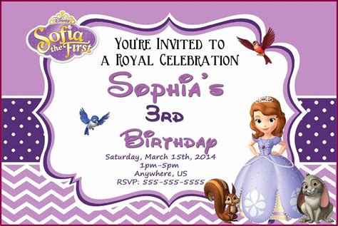 Princess Sofia Birthday Template Template 1 Resume Examples YKVBbLKRVM