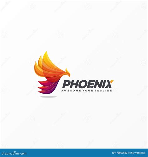 Awesome Phoenix Logo Design Stock Vector - Illustration of shape ...
