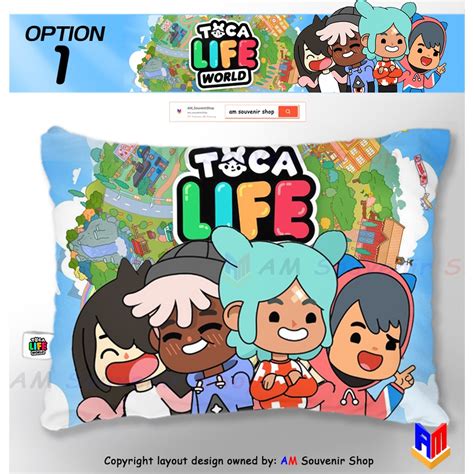 Toca Boca Pillow Toca Life World Rita Zeke Nari Leon Shopee Philippines