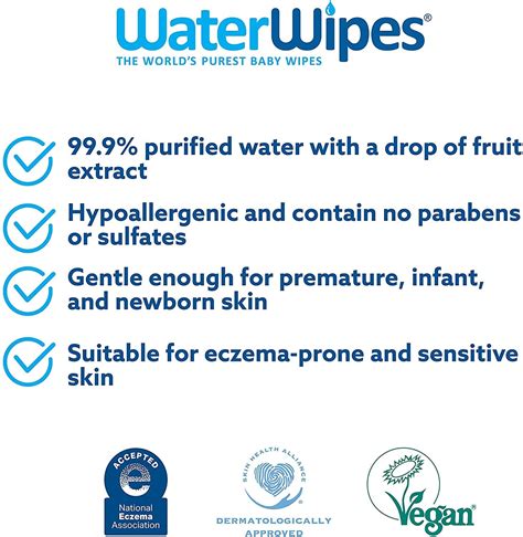 WaterWipes Toallitas húmedas originales para bebés 99 9 de agua sin