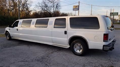 Suv Stretch Limousine 14 Passenger White Derby City Limousines