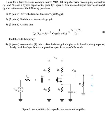 Solved Consider A Discrete Circuit Common Source Mosfet Chegg