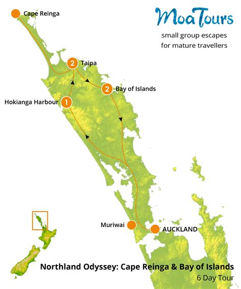 Northland Odyssey Cape Reinga Bay Of Islands Moatours New Zealand