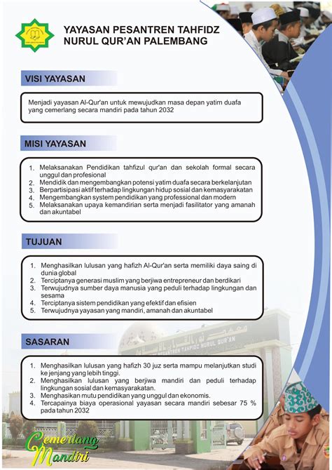 Visi Dan Misi Yayasan Pesantren Nurul Quran Palembang