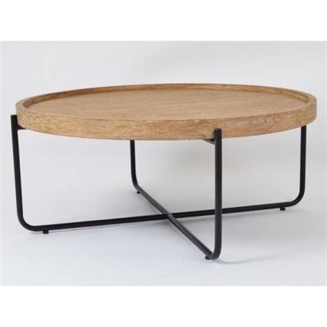 Round Wood And Metal Coffee Table Tiffany Drimmer Ref D Loft