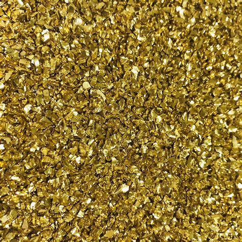 Crushed Glass Irregular Metallic Chips Sprinkles Chunky Glitter Gravel Stones Gold