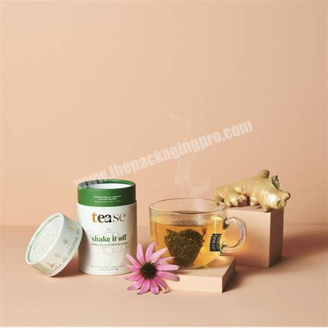 Biodegradable Cylinder Paper Tube Rigid Hard Cardboard Food Grade Tea Packaging