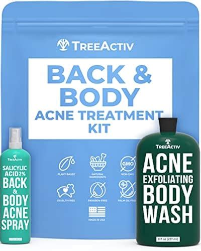 Treeactiv Day Body Acne Treatment Kit Salicylic Acid Acne Body