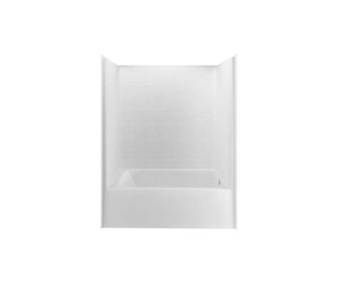 Re Stl X Acrylx One Piece Alcove Left Hand Drain Tub Shower In