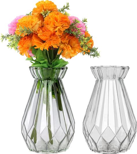 Kurtzy Vase Transparent En Cristal Clair Cm Vase En Verre