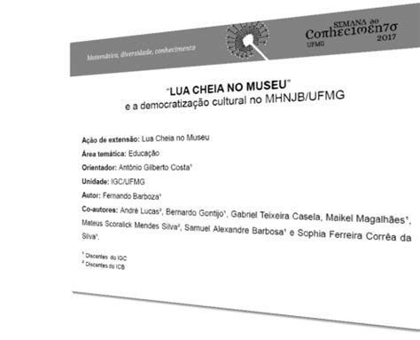 Iii Mostra Virtual Pesquisa E Extens O Rede De Museus Ufmg Museu