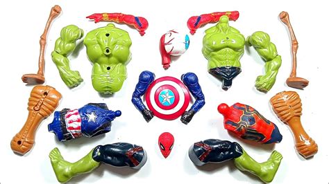 Merakit Mainan Spider Man Hulk Smash Captain America Dan Siren Head