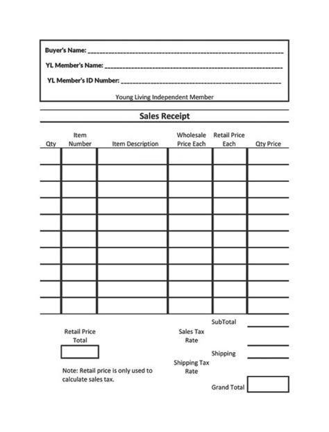 Sample Tupperware Order Form Template