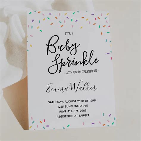 Sprinkles Baby Shower Invitation Zazzle