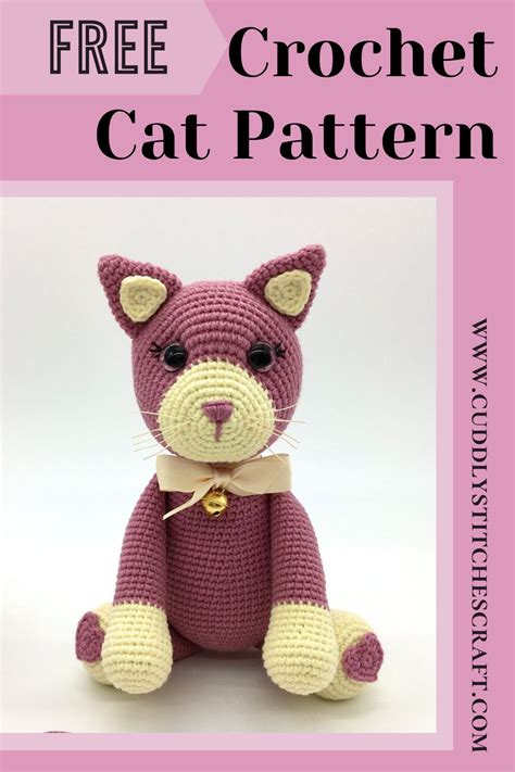 This Cat Amigurumi Is A Perfect Crochet Project For You To Have Fun