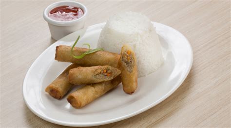 Lumpia Shanghai with Rice - Merzci