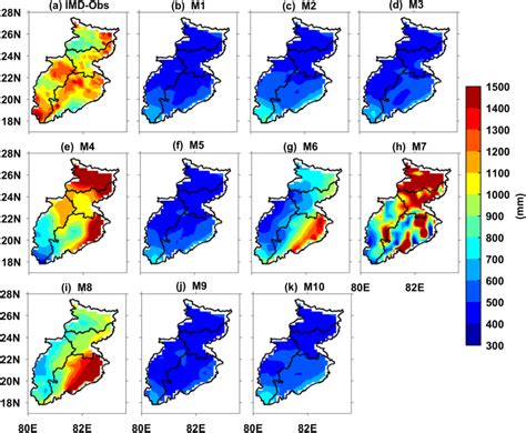 Spatial Distribution Of Southwest Summer Monsoon JJAS Rainfall Mm