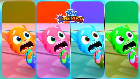 Talking Tom Time Rush Talking Ginger Colors Reaction Android Ios