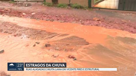 Vídeo Chuva provoca alagamentos em Vicente Pires e na Estrutural DF1