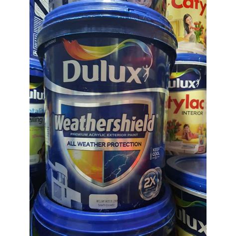 Jual Dulux Weathershield Cat Exterior Brilliant White Ds 2290m Pail