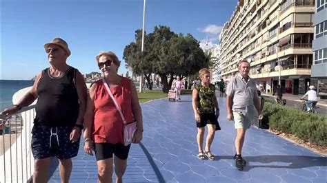 Benidorm Walking Old Town Senior Aerobics Poniente Beach Benidorm Youtube