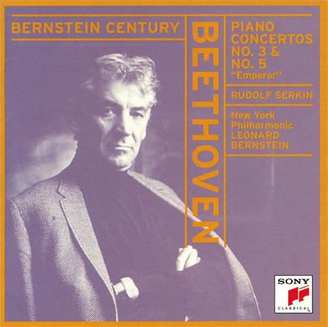 Beethoven Piano Concertos Nos 3 And 5 Emperor By Leonard Bernstein