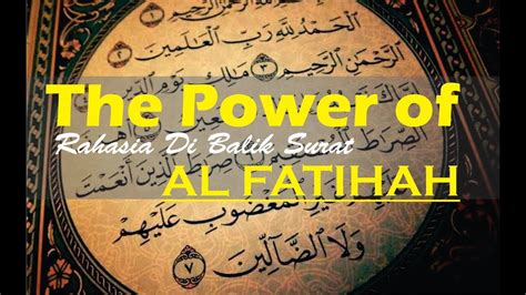 Rahasia Besar Di Balik Surat Al Fatihah Youtube