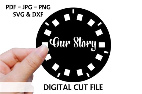 Viewmaster Reel Cutting File Svg Our Story Photo Reel Clipart