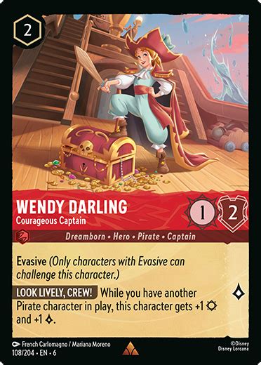 Wendy Darling Courageous Captain Mushu Report Lorcana Wiki