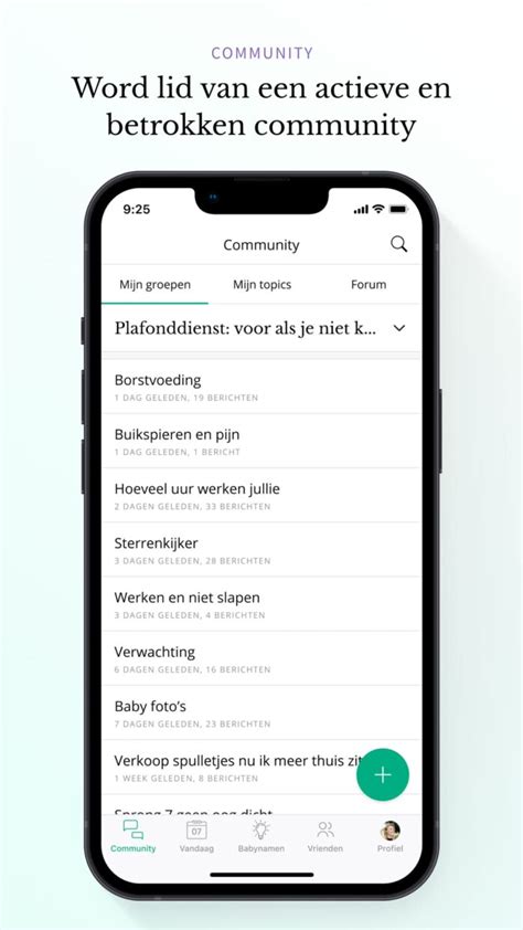 Baby Zwangerschaps App D Community Voor Zwangere Vrouwen En