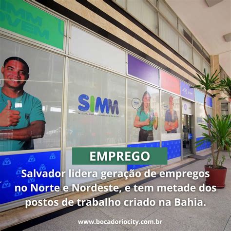 Salvador lidera geração de empregos no Norte e Nordeste