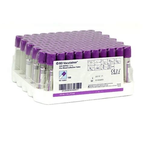 Tubo Vacutainer Lila Ml Edta K C Bd