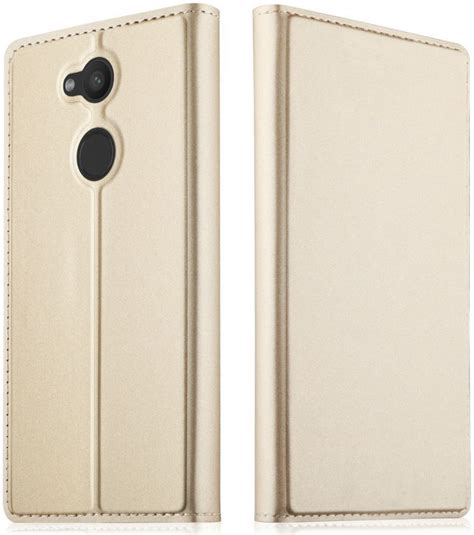 Sony Xperia L2 Flip Hoesje Met Kaart Houder Goud GSMpunt Nl