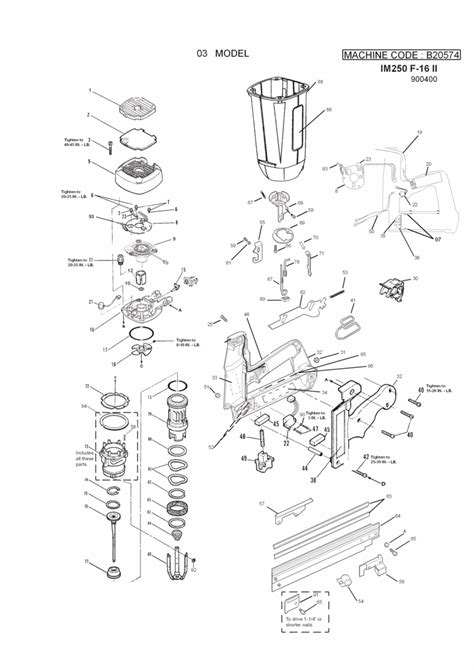 Paslode Im250ii B20574 Spare Parts