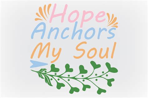 Hope Anchors My Soul Graphic By Crazy Cat · Creative Fabrica