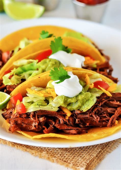 Crock Pot Shredded Beef Tacos