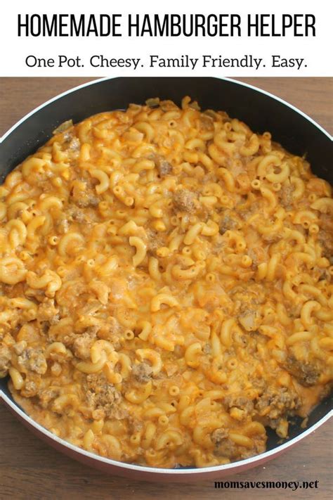 Easy Copycat Hamburger Helper Recipe With Ground Beef Noodles Cheese And A Blend Of Spices F