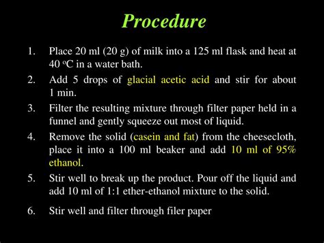 Ppt Isolation Of Casein From Milk Powerpoint Presentation Free