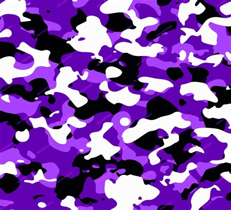 Purple Camo Seamless Background Pattern Vibrant Purple Camouflage PNG ...