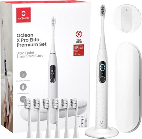 Oclean X Pro Elite Premium Set Toothbrush 6 Brush Heads Travel Case