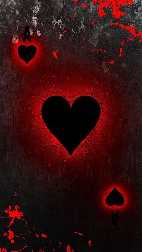 Black Heart Love Red HD Phone Wallpaper Peakpx