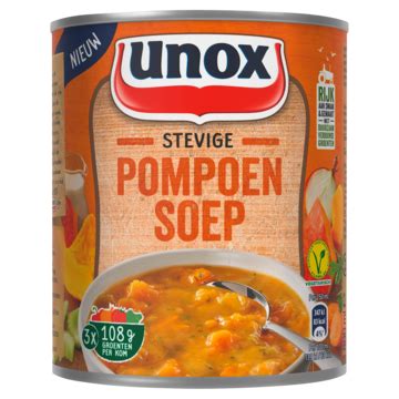 Unox Soep In Blik Stevige Pompoensoep Ml Bestellen Conserven